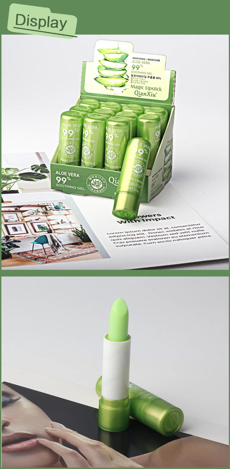 Natural ALOE VERA Jelly Lipstick