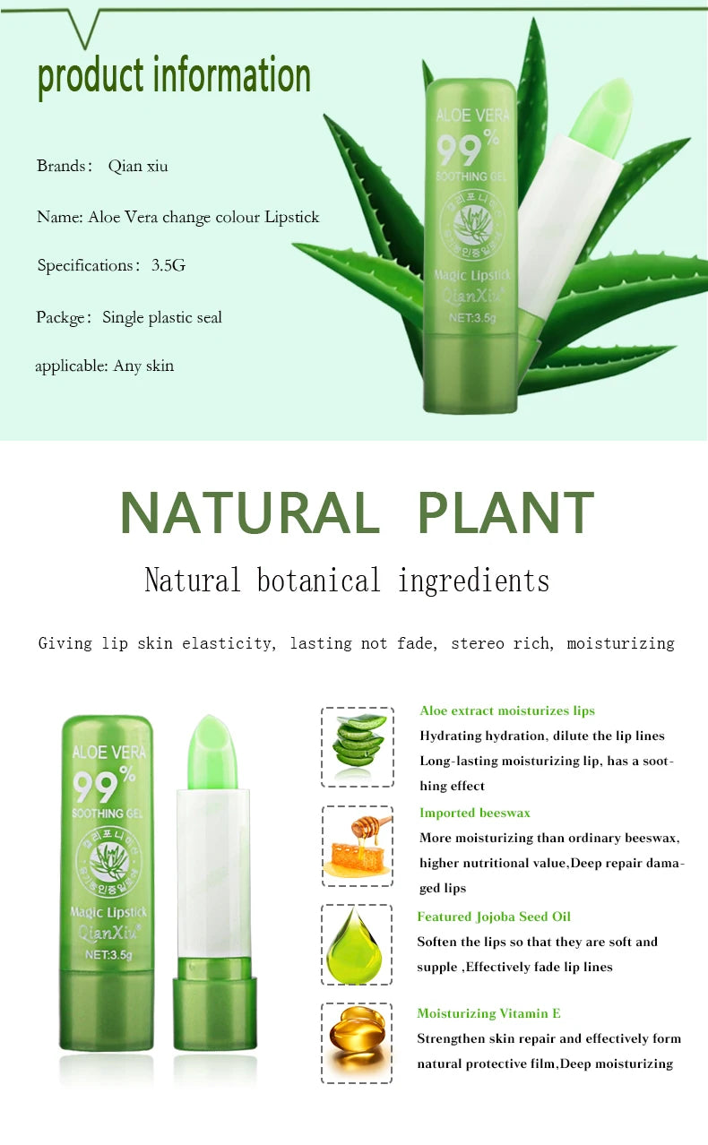 Natural ALOE VERA Jelly Lipstick