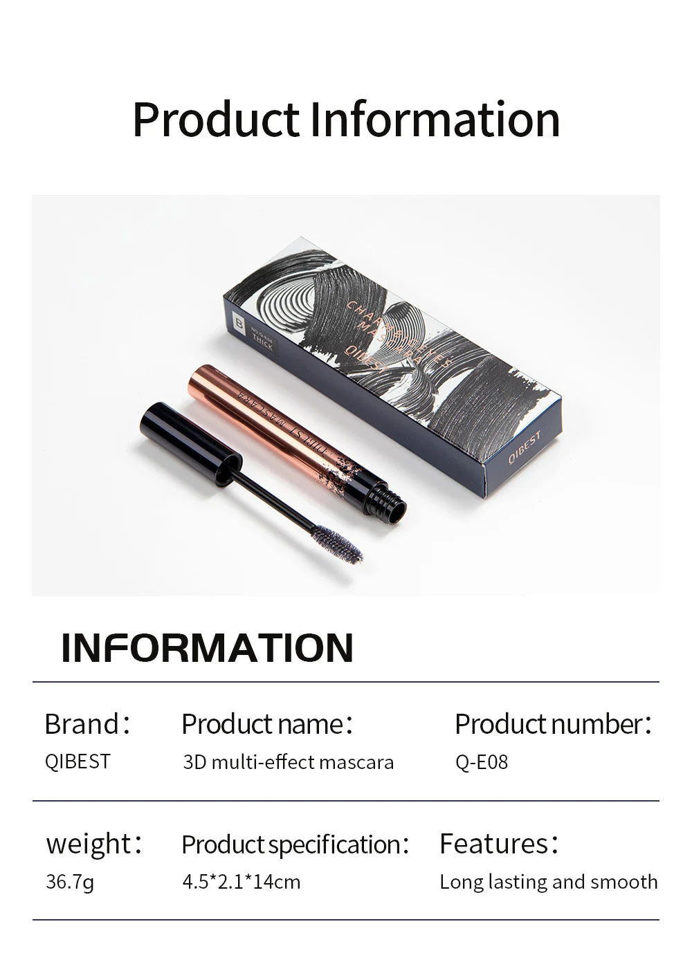 Black Mascara Waterproof Eyelashes