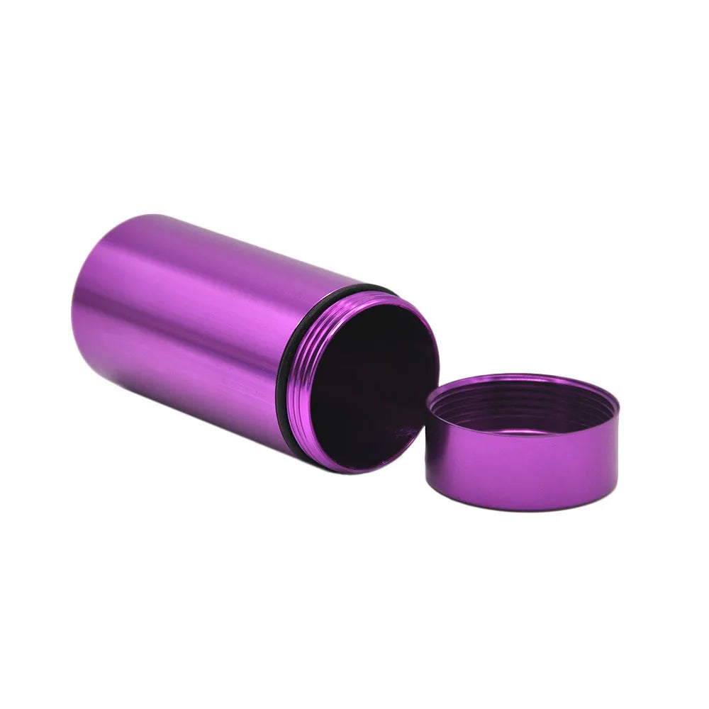 Portable Metal Stash Jar for Herb Tobacco Airtight Smell Proof Waterproof Storage Container Stash Box Smoke Accessories