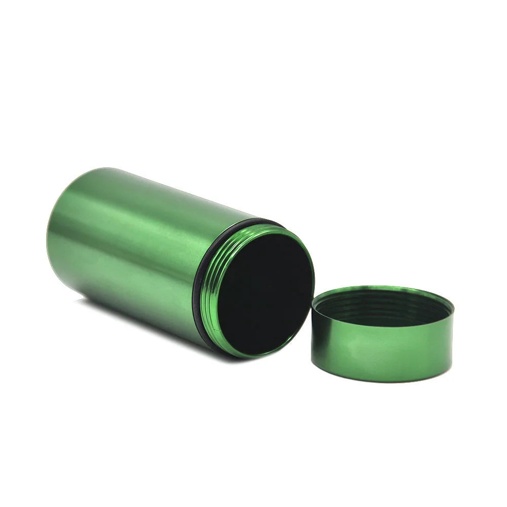 Portable Metal Stash Jar for Herb Tobacco Airtight Smell Proof Waterproof Storage Container Stash Box Smoke Accessories