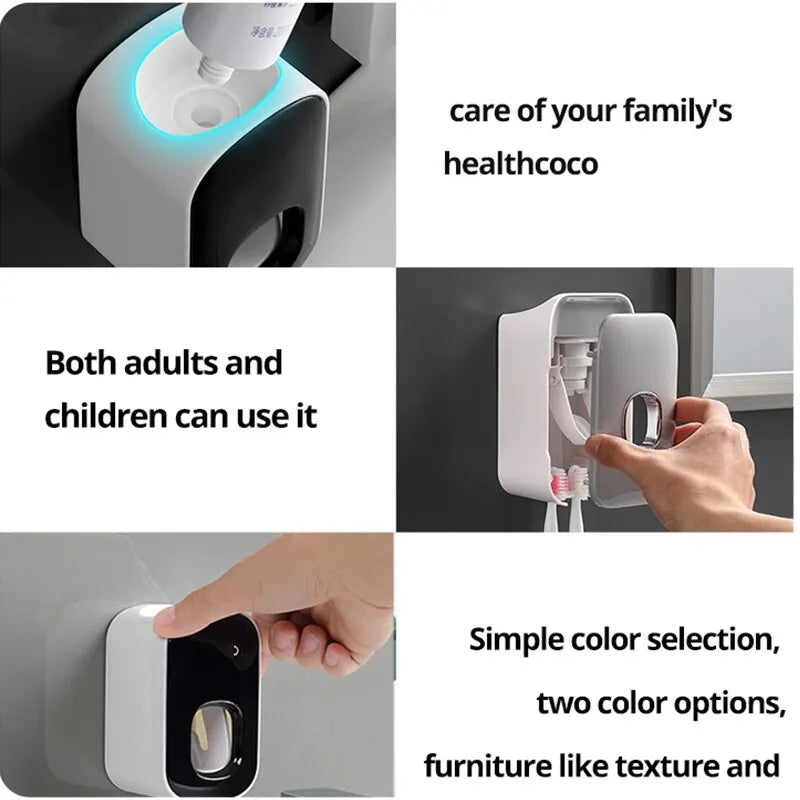 1pc Waterproof Automatic Toothpaste Squeezer