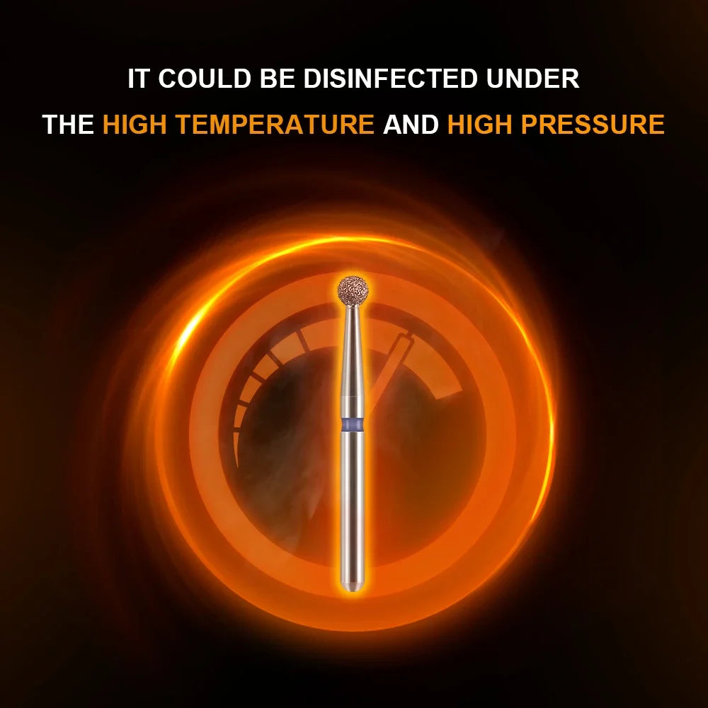 10pcs Dental Diamond Burs Drill for on Filling Crown