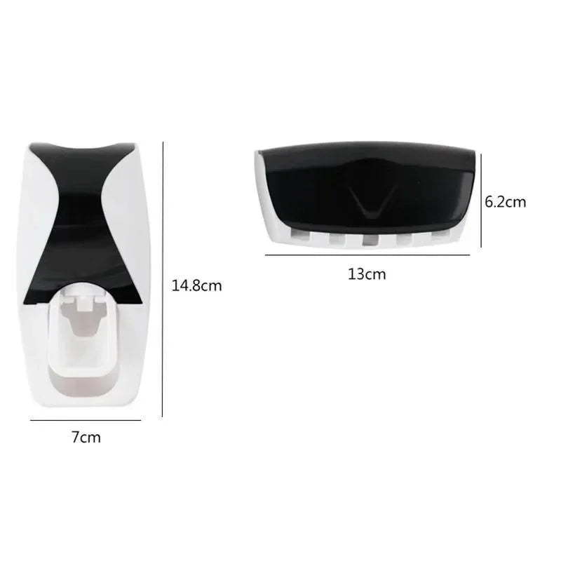 1Set Toothbrush Holder With Automatic Toothpaste Dispenser