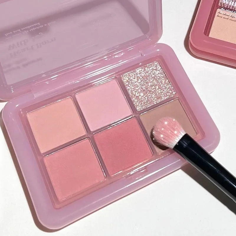 Pink Clear Glitter Eyeshadow Palette