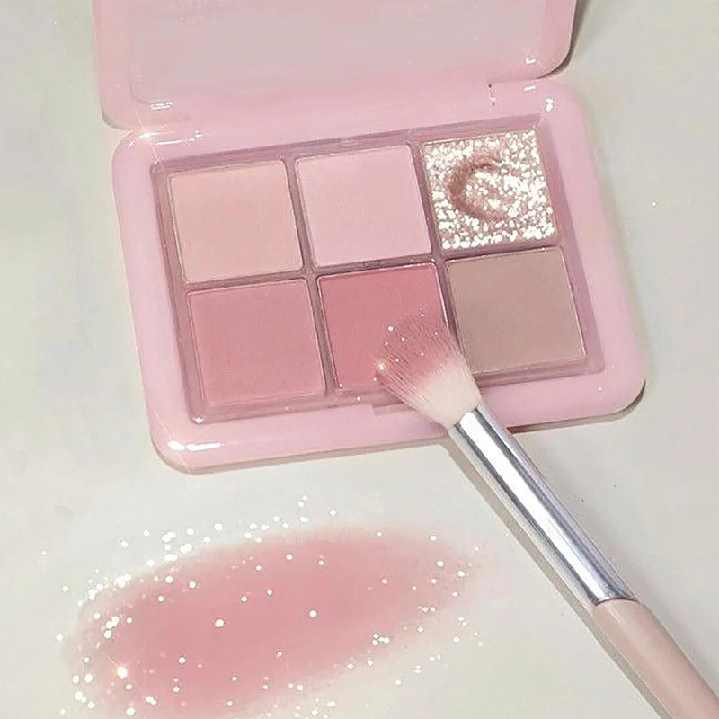 Pink Clear Glitter Eyeshadow Palette